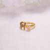 Anillo Abierto Ajustable al por Mayor de Joyería de Perlas Zhuji Chapado en Oro Real Micro-incrustado con Zircón Anillo de Perla de Agua Dulce