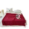 Manta de Terciopelo de Cordero de Leche Lunares Retro Engrosada Cálida Manta Pequeña para Siesta en la Oficina Aire Acondicionado 1.5