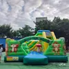 Casa de juegos inflable familiar con circuito de obstáculos