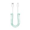 Fabricante Original Cable de Datos para Coche Cable de Resorte Extensible 60W Carga Súper Rápida Tipo-C para Teléfono Móvil Cable de Carga Personalización