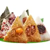 Zongzi, Zongzi de Carne, Zongzi Dulce, Desayuno Estilo Jiaxing Zongzi Instantáneo de Yema de Huevo, Paquete de Regalo a Granel de Dátiles con Miel, Compra en Grupo Zongzi al por Mayor