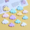 Nubes coloridas de tamaño grande y pequeño, superficie brillante, pegamento de crema para bricolaje, carcasa de teléfono móvil casera, horquilla, material de joyería, accesorios de resina.