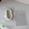 Preço Atacado One Piece Pulseira Selada Joias Bolsa de Joias de PVC Brincos Colecionáveis Armazenamento Plástico Transparente Bolsa Auto-Selante