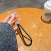 Muñequera de cuerda corta para taladro lateral creativa con taladro cuerda para teléfono móvil joyería de taladro completo color cuerda para colgar en el cuello cuerda anticaída colgante