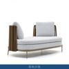 Sofá de Exterior, Silla de Ratán, Mesa de Centro, Combinación Relajada, Patio Exterior, Balcón al Aire Libre, Habitación Modelo, Muebles de Ocio para Zonas Escénicas