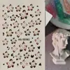 Pegatinas para Uñas Flor del Diablo Maillard 5D en Relieve Tridimensional Coloridas Flor de Cinco Pétalos Pegatinas para Uñas DIY Modelo Hg