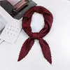 Lenço de Seda Coreano Fácil de Cuidar e Resistente a Amassados, Lenço Decorativo Pequeno para Pescoço com Padrão Paisley Listrado Bolinhas Diamante Fashion Retrô, Lenço de Cabeça, Lenço