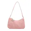 Bolso Cuadrado Pequeño Texturizado de Alta Calidad al por Mayor para Mujer, Nuevo Modelo Verano 2026, Bolso de Hombro Simple de Color Sólido, Bolso de Axila para Viajes