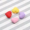 Accesorios para Joyería DIY Goma Suave Fresco y Sencillo Corazón de Durazno Tridimensional Pendientes en Forma de Corazón Llavero Colgante para Bolso