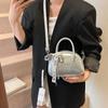 Casual Texted 2025 Nova Moda Estilo Ocidental Design Simples de Nicho Bolsa Shell de Ombro Transversal Feminina de Primavera