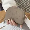 Monedero de Cuero Genuino 2025 Nuevo Piel de Vaca de Primera Capa Corte Simple Tarjetero Corto Multifuncional Tarjeta Bancaria Bolsa para Cosméticos