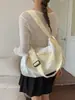 Bolsa de Gran Capacidad para Mujer, Bolso Cruzado de Viaje, Estilo Dopamina Fresco de Verano, Estilo Coreano, Bolsa Versátil para Equipaje de Viaje