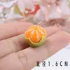 Resina sintética desenho animado fruta laranja cola cremosa capa de celular material diy bolsa acessórios de resina feitos à mão