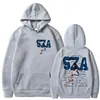 Tamanho Europeu Transfronteiriço Tendência Novo Rapper Sza Estampado Moletom com Capuz Masculino