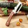 Faca de Corte de Casca de Cana-de-Açúcar em Aço Inoxidável para Cozinha Comercial Espessada Abóbora Corte Alface