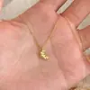 Novo colar de mini croissant para mulheres, design de nicho ins, elegante, luxo leve, simples, moderno, pingente versátil