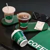 Copo de Café Descartável com Tampa, Camada Dupla, Copo Requintado para Bebidas Quentes para Viagem, Embalagem Comercial Copo de Papel para Chá de Leite com Impressão de Logo