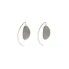 Pendientes Ovalados Geométricos Minimalistas para Mujer, Pendientes de Gancho Creativos de Celebridad de Internet de Moda y Únicos, Tendencia de Pendientes de Diseño de Nicho Estilo Ins