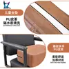 Silla de Peluquería Infantil Hongzi Factory al por Mayor Transfronteriza de Cuero PU Rellena de Esponja de Alta Densidad Asiento Elevador con Hebilla