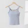 2026 Novo Estilo Alças Duplas Costas Bonitas com Bojo Embutido Feminino Slim Fit Respirável Roupa Íntima Roupa Externa Colete Base para Mulheres