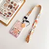 Oso Lindo Set de Tarjetas Rígidas de Autobús de Empuje Tarjeta de Campus Estudiantil Cordón de Poliéster Tarjeta de Restaurante Control de Acceso Cuello