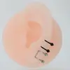 Nuevo Clip para Oreja de Acero Inoxidable en Forma de U con Doble Perla de Doble Capa, Perno para Cartílago de Oreja sin Perforar, Aro para Labio sin Perforación, Clip para Labio Simple Personalizado