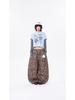 Pantalones Scimitar con Estampado de Estrella Retro Americano y Leopardo para Hombres y Mujeres, Estilo Perezoso Casual Suelto de Pierna Ancha