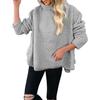 Roupas Femininas Transfronteiriças Europeias e Americanas 2024 Amazon Wish Estação Independente Novo Veludo Lã Outono e Inverno Tops Largos para Mulheres