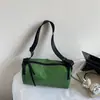 Bolso cruzado deportivo de correa ancha, bolso de hombro casual, bolso cilíndrico popular, versátil para hombres y mujeres, bolso cruzado pequeño para fitness