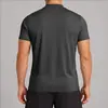 Camiseta deportiva transpirable de secado rápido con tacto frío para hombre, manga corta, para exteriores, fitness, yoga, running, tenis, que absorbe la humedad