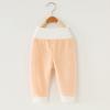 Pantalones de Terciopelo para Bebé Otoño e Invierno Pantalones Cálidos para Bebé para Niños y Niñas Pantalones de Otoño Engrosados Pantalón de Pana de Una Pieza Cintura Alta para el Vientre