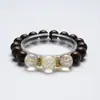 [Muyun Jinmang] Pulsera de Cristal Dorado Natural para Mujer, Versátil y de Moda, Pulsera de Cristal Dorado Platino al por Mayor