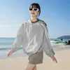 Nueva Chaqueta de Piel de Verano para Exteriores para Hombres y Mujeres, UPF100+, Corte Holgado, Versátil, Transpirable, Chaqueta de Protección Solar