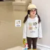 Ropa para niños Weimu, conjunto de otoño para niñas, estilo de dibujos animados, suéter de punto para niños y leggings, ropa para bebé niña Grado A