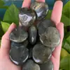 Pó de Pedra Natural Cristal Olho de Tigre Mini Coração Pedra de Bolso 25mm Pedra Bruta Não Porosa Atacado Lote Pequeno Dropshipping