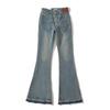 Jeans Bootcut de Estilo Europeo y Americano 2023, Nuevos, Retro Americano, Levanta Glúteos, Cintura Alta, Elásticos, Aspecto Adelgazante, Casual, Pantalones de Pierna Ancha