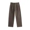 Pantalones Casuales Elásticos Simples de Caída Suelta "Estilo Old Money" para Hombre Otoño Nuevos Holgados Versátiles Rectos para el Trabajo Pantalones Largos