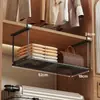 Cesta de extracción para armario Mesa Armario Cesta colgante Estante de almacenamiento de cabecera de dormitorio Estante de almacenamiento colgante sin perforaciones Estante para armario de cocina