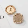Botões de Topos, Vestidos e Malhas de Acetato de Alta Qualidade com Detalhes de Strass Metálico, Botões Decorativos Versáteis da Moda