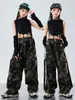 Ropa de Calle de Baile Hip-Hop de Moda para Niños, Atuendos de Jazz para Actuaciones, Conjuntos Geniales y Elegantes para Niños, Marca de Moda Hip-Hop de Verano Ropa Infantil para Niñas