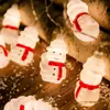 Luzes de Natal de Fio LED Papai Noel Boneco de Neve Árvore de Natal Enfeites Pendurados Luzes de Natal Luzes Decorativas Brilhantes