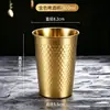 Copo de Água de Aço Inoxidável 304 Camada Dupla Anti-Queimadura Copo Portátil Copo de Café Doméstico Copo para Bebidas Geladas Copo de Cerveja Copo de Degrau Transfronteiriço