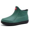 Botas de chuva para atividades ao ar livre coreanas transfronteiriças masculinas curtas moda impermeável sapatos lavagem de carro pesca borracha sapatos antiderrapante leve cozinha cobre-sapatos