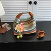 Bolso de paja tejido para mujer transfronterizo 2026 nuevo estilo de verano bolso de hombro tejido para vacaciones en la playa bolso de mano bolso cruzado pequeño