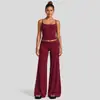 Conjunto fitness transfronteiriço para mulheres, regata esportiva com costas bonitas, secagem rápida, levanta bumbum, conjunto de roupa para corrida ao ar livre e yoga