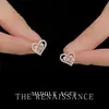 Pendientes de Zirconia en Forma de Corazón Estilo Francés Vintage, Modernos y Sencillos, Lujo Ligero, Pendientes de Perla Elegantes y Delicados