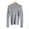 Preço Especial, Sem Devoluções ou Trocas26 Suéter de Tricô Sem Costura 100% Lã Gola Alta Meia-Calça Outono/Inverno para Mulheres, Suéter Básico Slim Fit