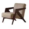 Sillón individual Richard, estilo francés, vintage, para sala de estar, balcón, sillón de madera maciza, diseño de sofá perezoso.