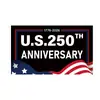 Bandera del Modelo Nuevo Americano del 250º Aniversario Transfronterizo Bandera de América 250 Bandera Arreglo de Escena Decorativa