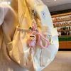 Chaveiro Autêntico Crayon Shin-Chan Série Flocked Pingente Boneco Pingente de Bolsa Pequeno Presente Criativo Pingente de Mochila